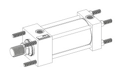 Гидроцилиндр CK-160/70*0025-W001-B1X1